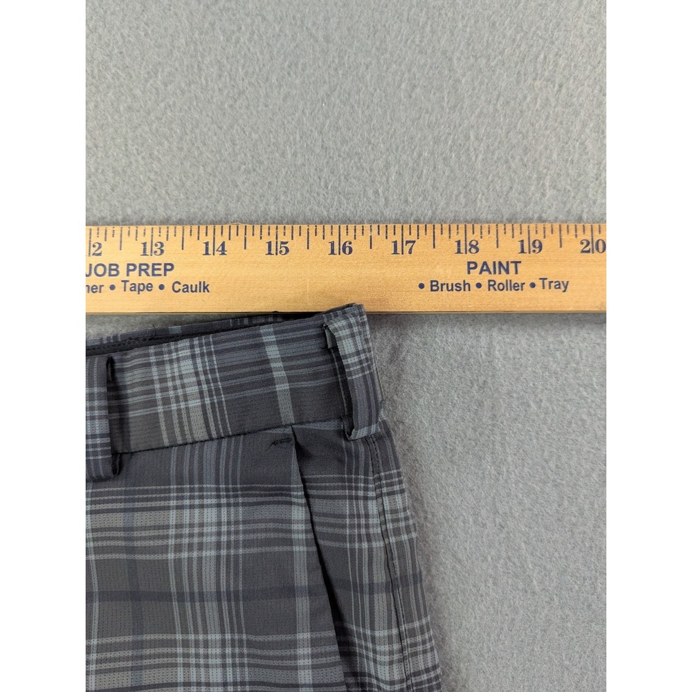 Nike Golf Mens Tour Performance Dri-FIT Plaid Shorts 32 Gray Black 657746-060 - Picture 8 of 10